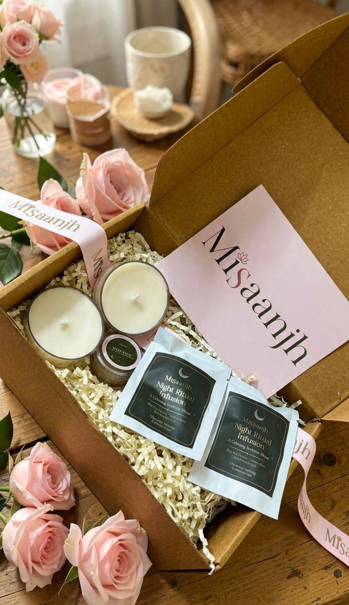 MiSaanjh Mini Sleep Ritual Kit, Giftbox 