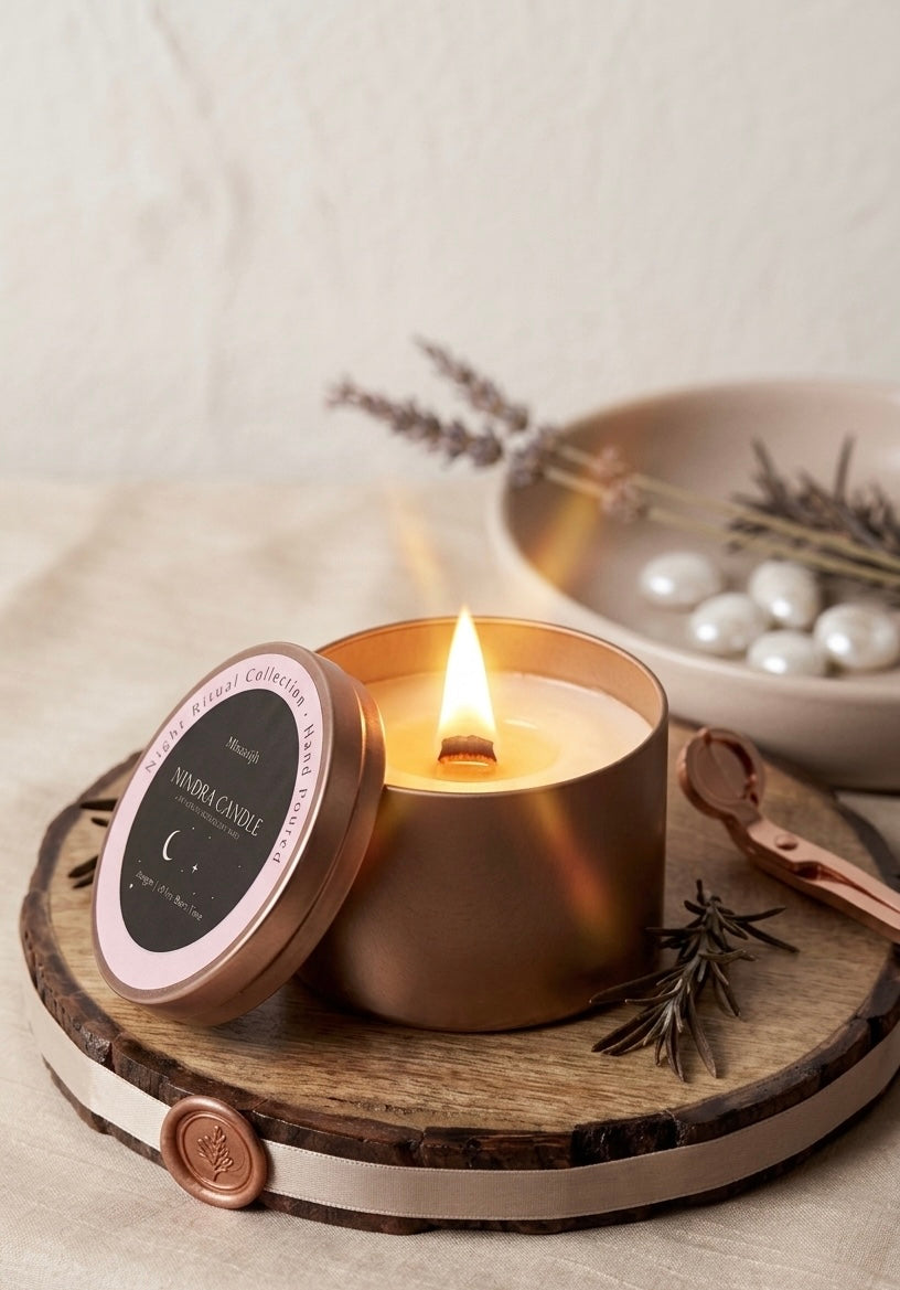 MISAANJH NINDRA CANDLE - LAVENDER, ROSEMARY & SAGE SCENT