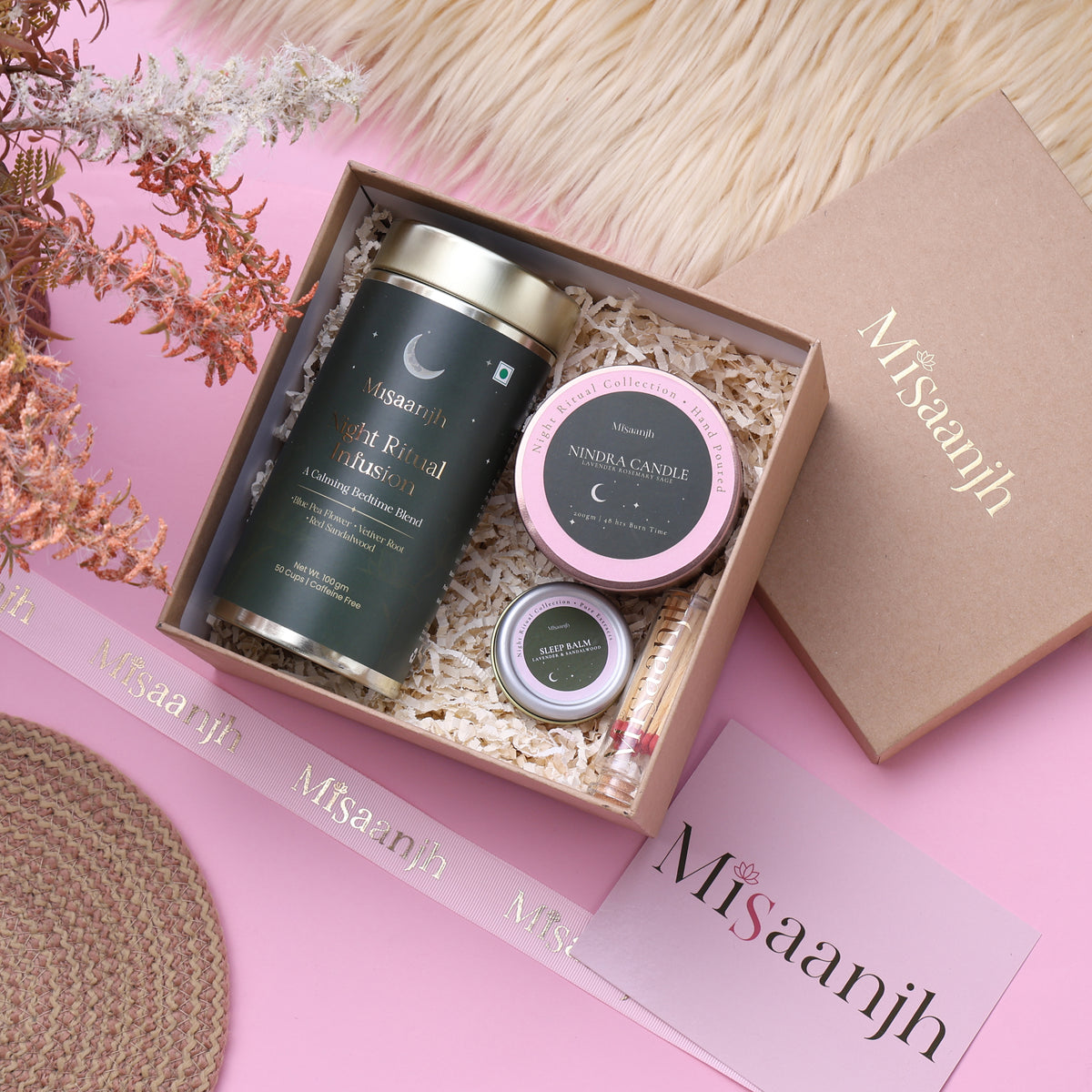 MiSaanjh Sleep Ritual Kit, MiSaanjh Gift Box 